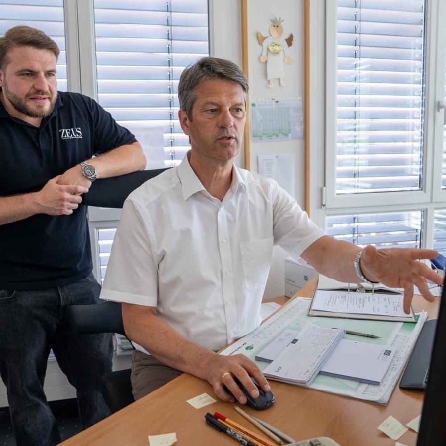 Beratungsgespräch mit einem Mandanten